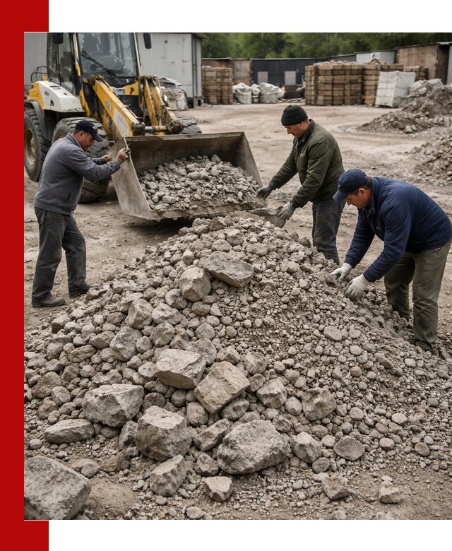 Демонтаж и вывоз бой бетона в Воронеже