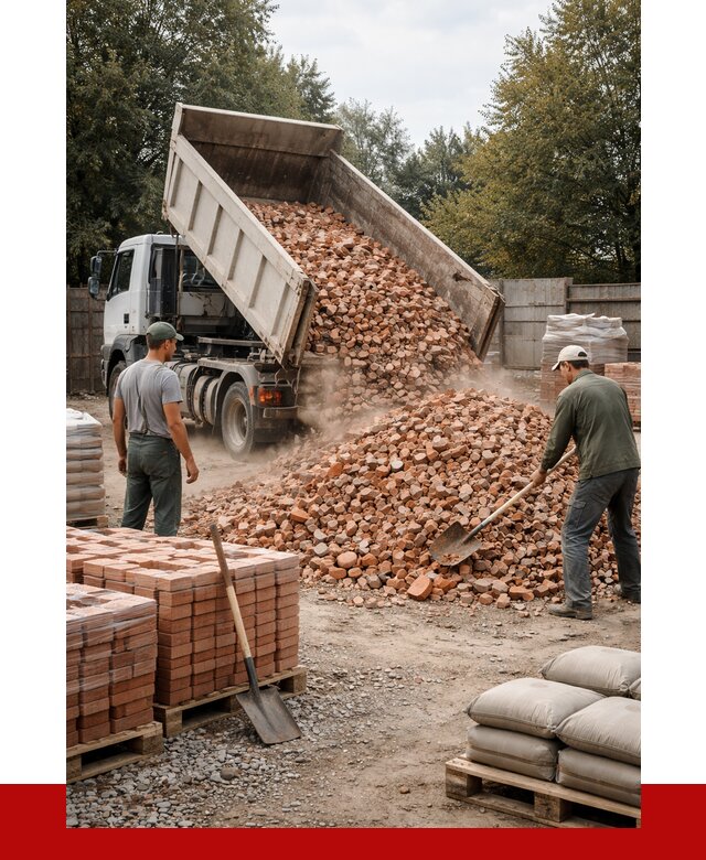 Бой кирпича в Воронеже с доставкой от 4511 руб/куб | ПРОНЕРУДВрн