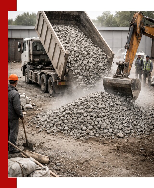 Доставка дробленого бетона в Воронеже оптом и в розницу