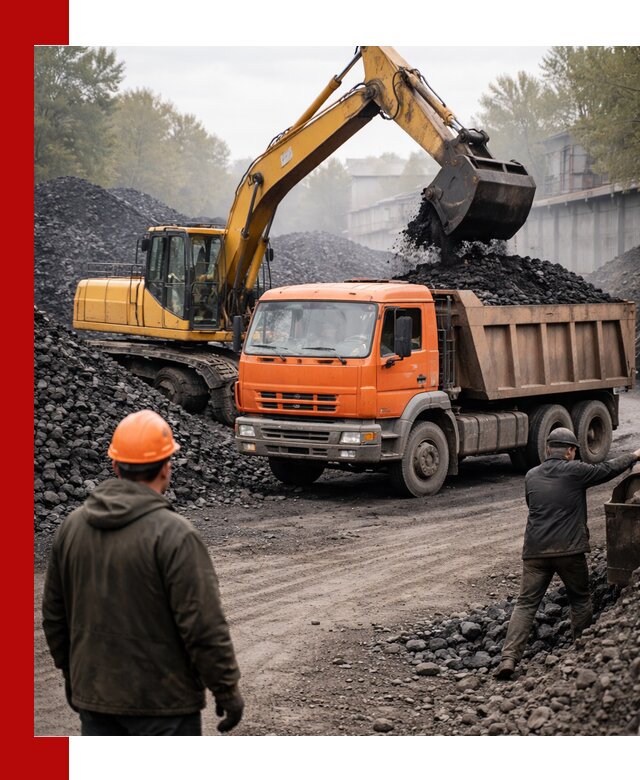 Доставка угля автотранспортом в Воронеже быстро и выгодно