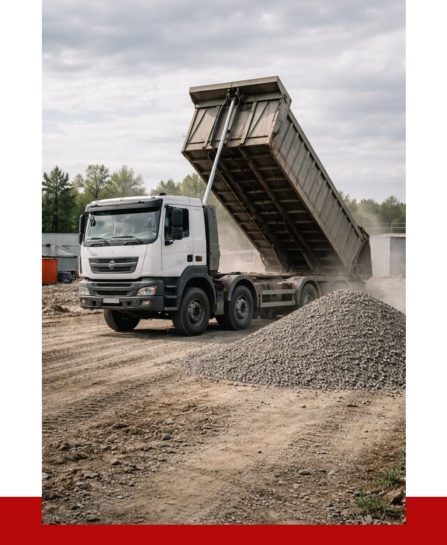 Доставка самосвалом 40 кубов в Воронеже от 9667 р. | ПРОНЕРУДВрн