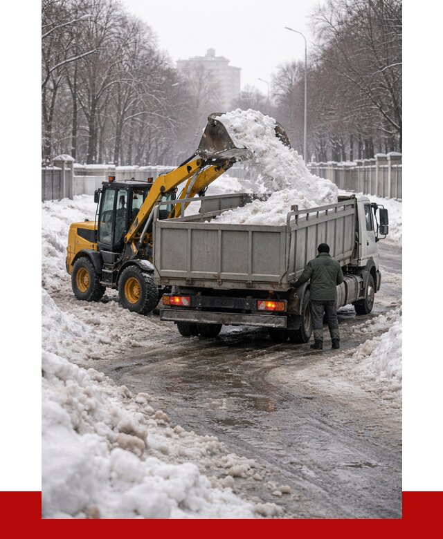 Вывоз снега с погрузкой в Воронеже от 3759 р. ПРОНЕРУДВрн