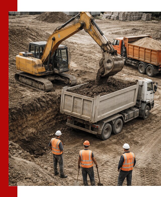 Разработка грунта для строительства и благоустройства в Воронеже