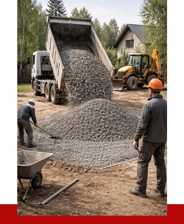 Отсыпка участка щебнем в Воронеже от 6982 р. ПРОНЕРУДВрн