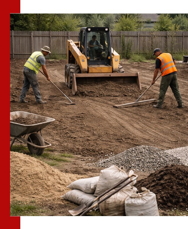 Выравнивание участка под строительство и благоустройство в Воронеже